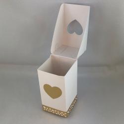Scatolina portaconfetti cuore oro 2